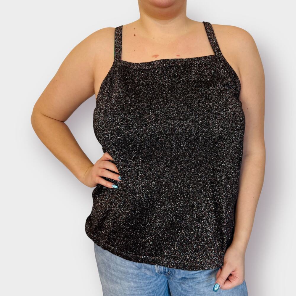 90s‎ Fashion Bug Sparkle Tank Size 3X - Picture 3 of 7